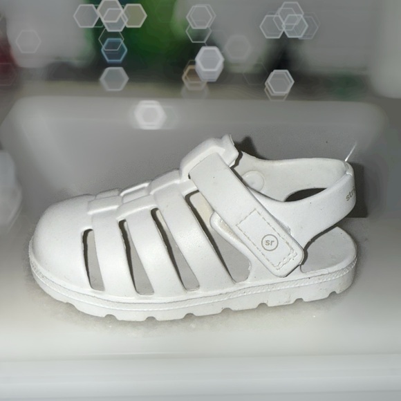 Stride Rite 360 White Sebastian Sandal Size Toddler 8 Excellent Condition - Picture 3 of 3